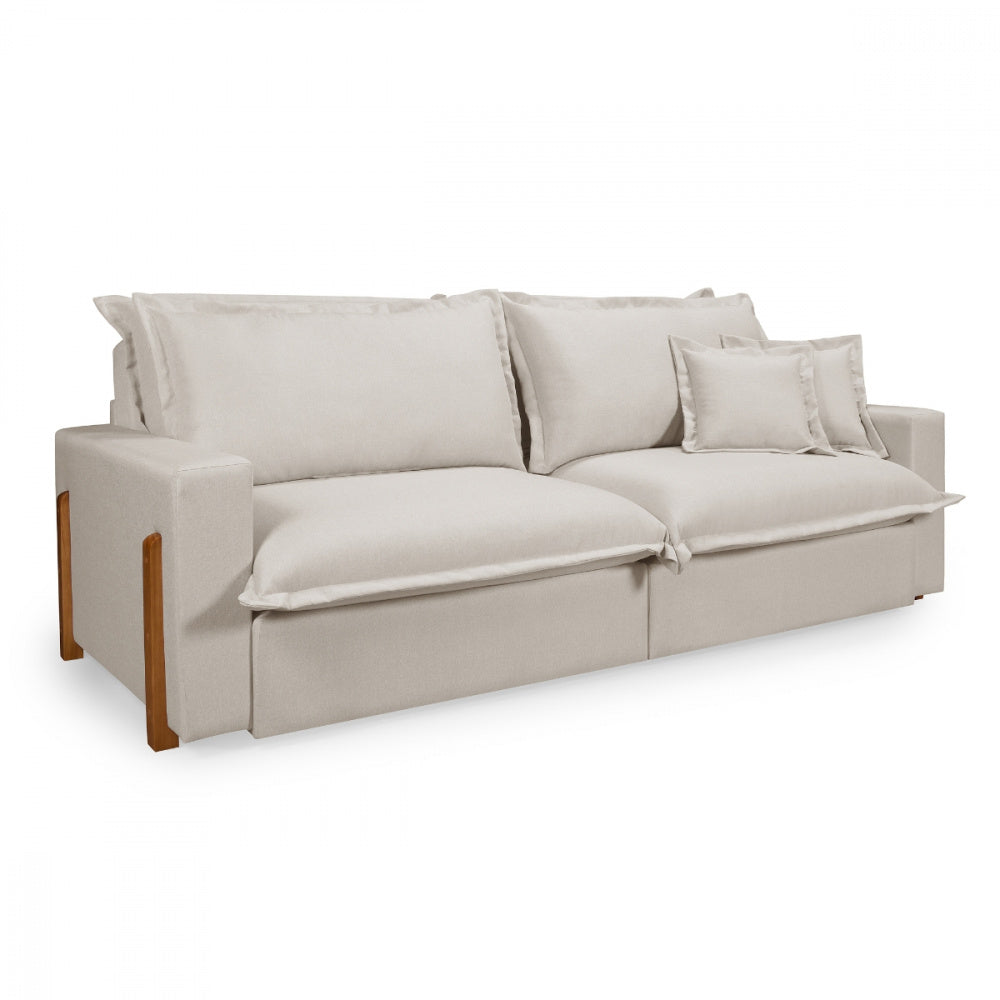 Sofá Retrátil Reclinável Davi com Molas Ensacadas no Assento Tecido Linho