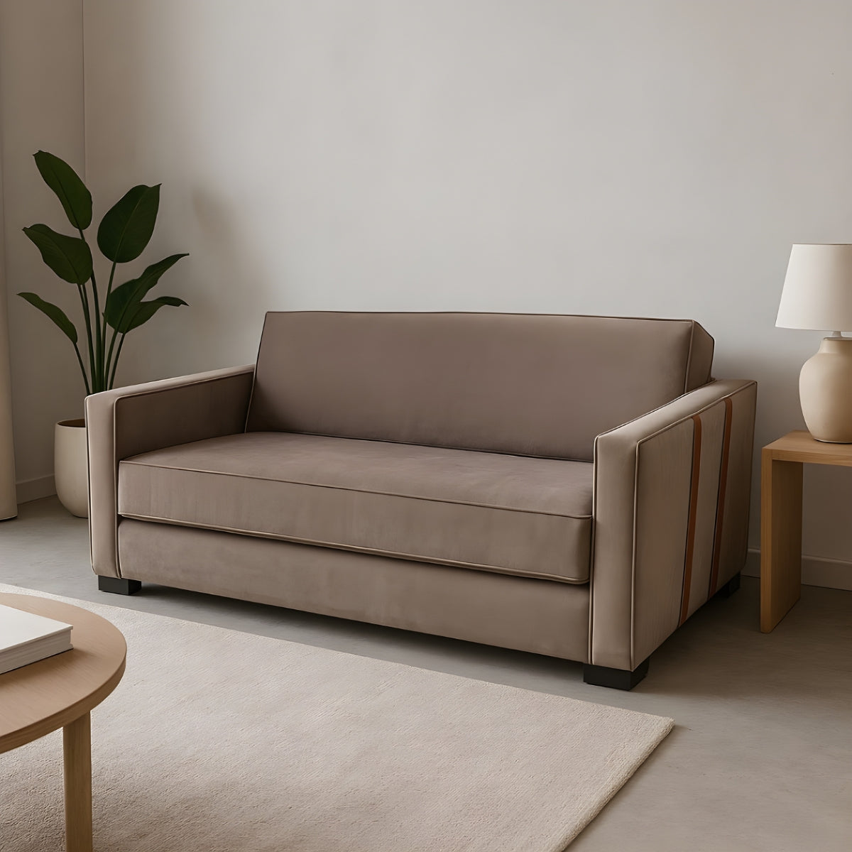 Sofá-cama Retrátil Sevilha Tecido Suede 1,55M