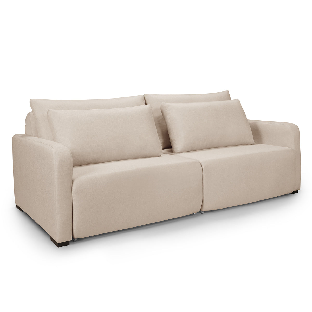 Sofá Retrátil Reclinável Maythê Sem Caixa Tecido Linho