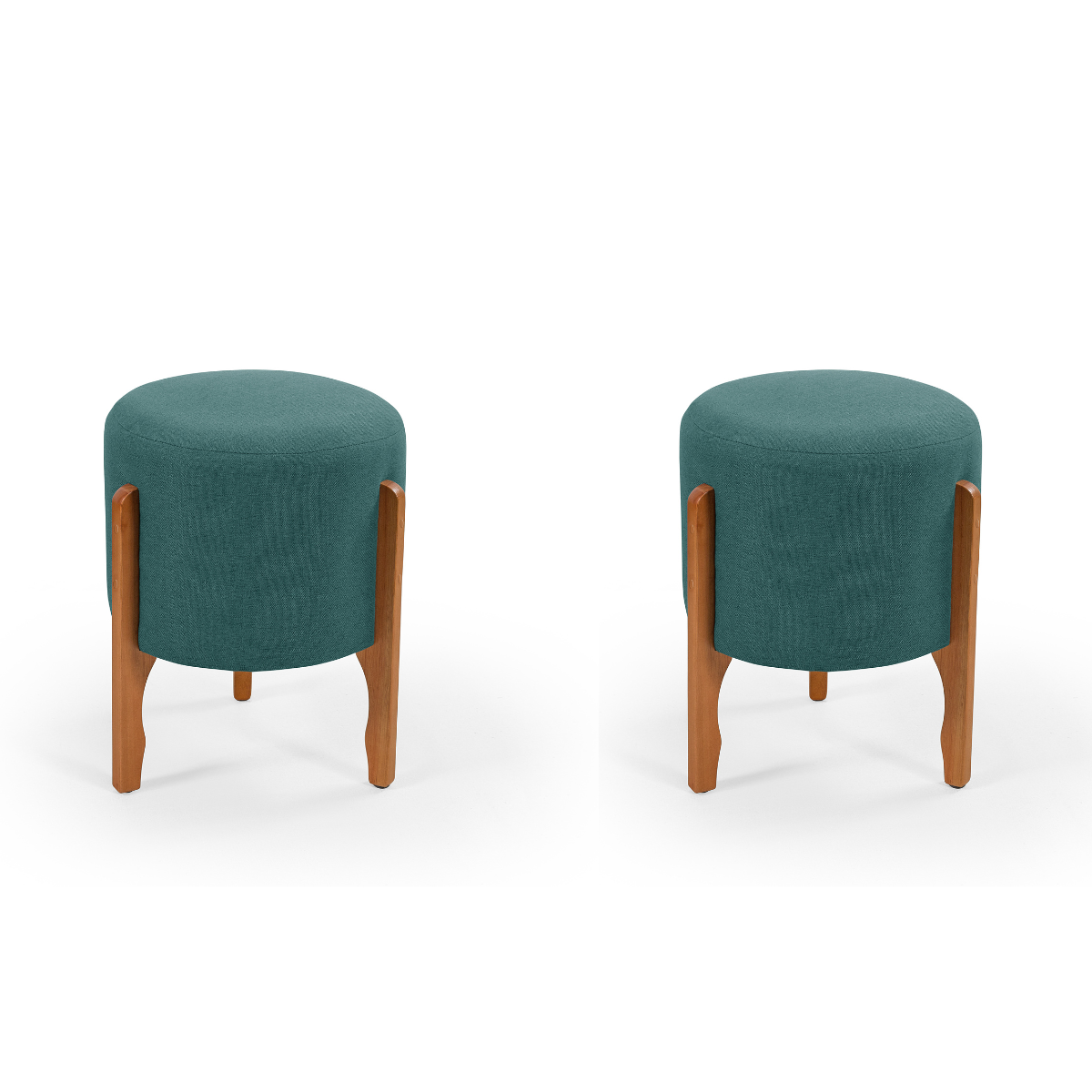 Pufe Luana Tecido Linho