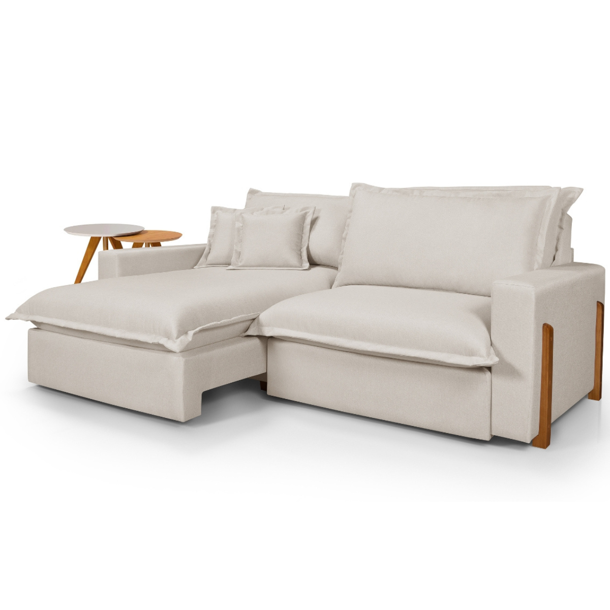 Sofá Retrátil Reclinável Davi com Molas Ensacadas no Assento Tecido Linho