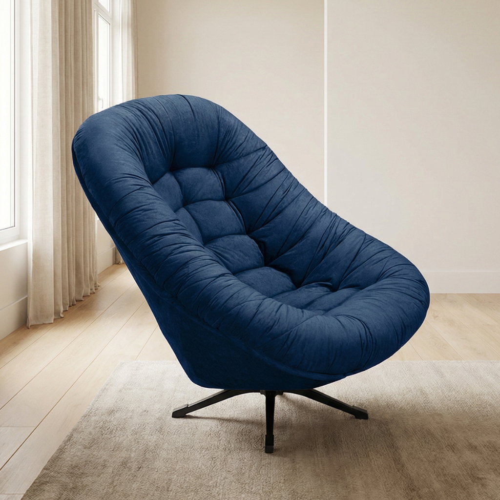 Poltrona Mônaco Tecido Suede