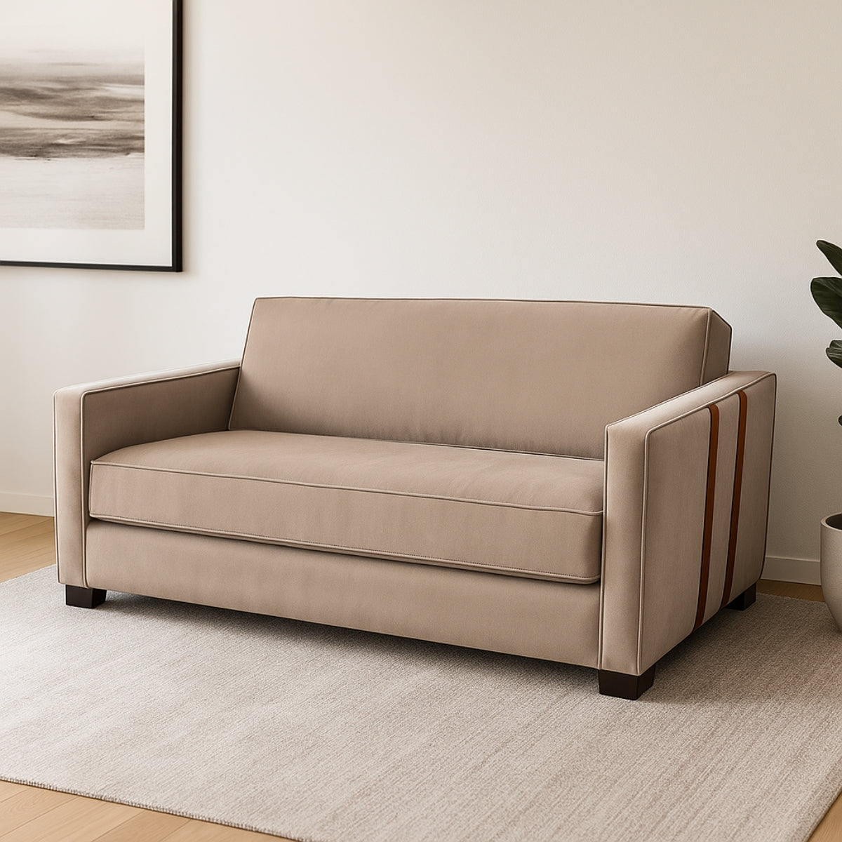 Sofá-cama Retrátil Sevilha Tecido Suede