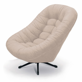 Poltrona Mônaco Tecido Suede Bege