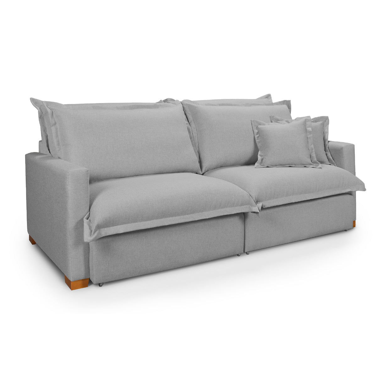 Sofá Retrátil Reclinável Osíris com Molas Ensacadas no Assento Tecido Linho