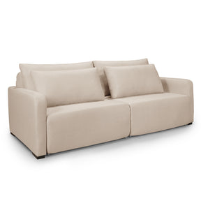 Sofá Retrátil Reclinável Maythê Sem Caixa Tecido Linho