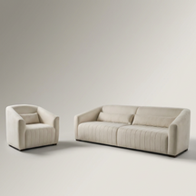 Conjunto Sofá Living Ísis e Uma Poltrona Tecido Acquablock e Pet Friendly