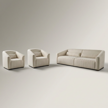 Conjunto Sofá Living Ísis e Duas Poltronas Tecido Acquablock e Pet Friendly